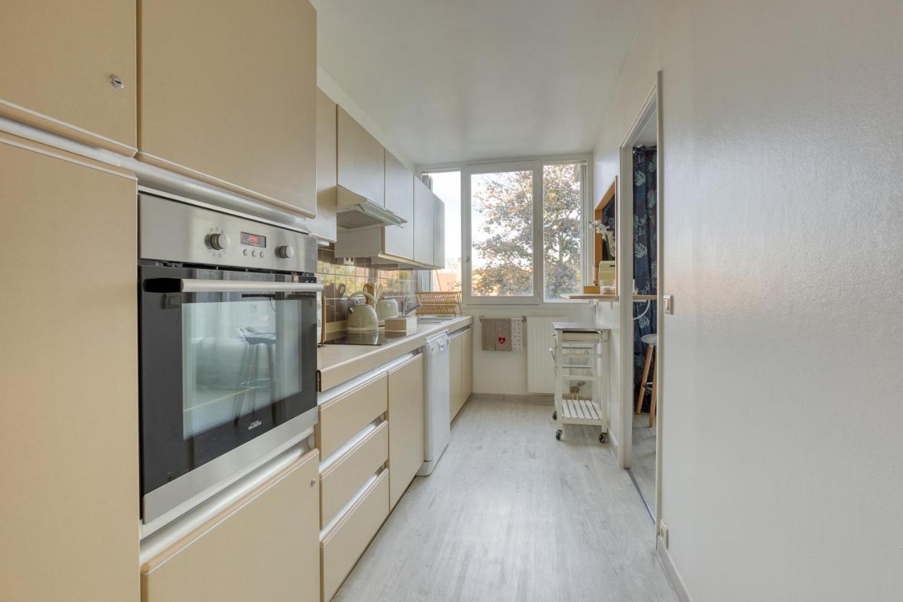 Escale De L'Yvette - 50M2 Cosy, Balcony & Parking Apartment Longjumeau Luaran gambar